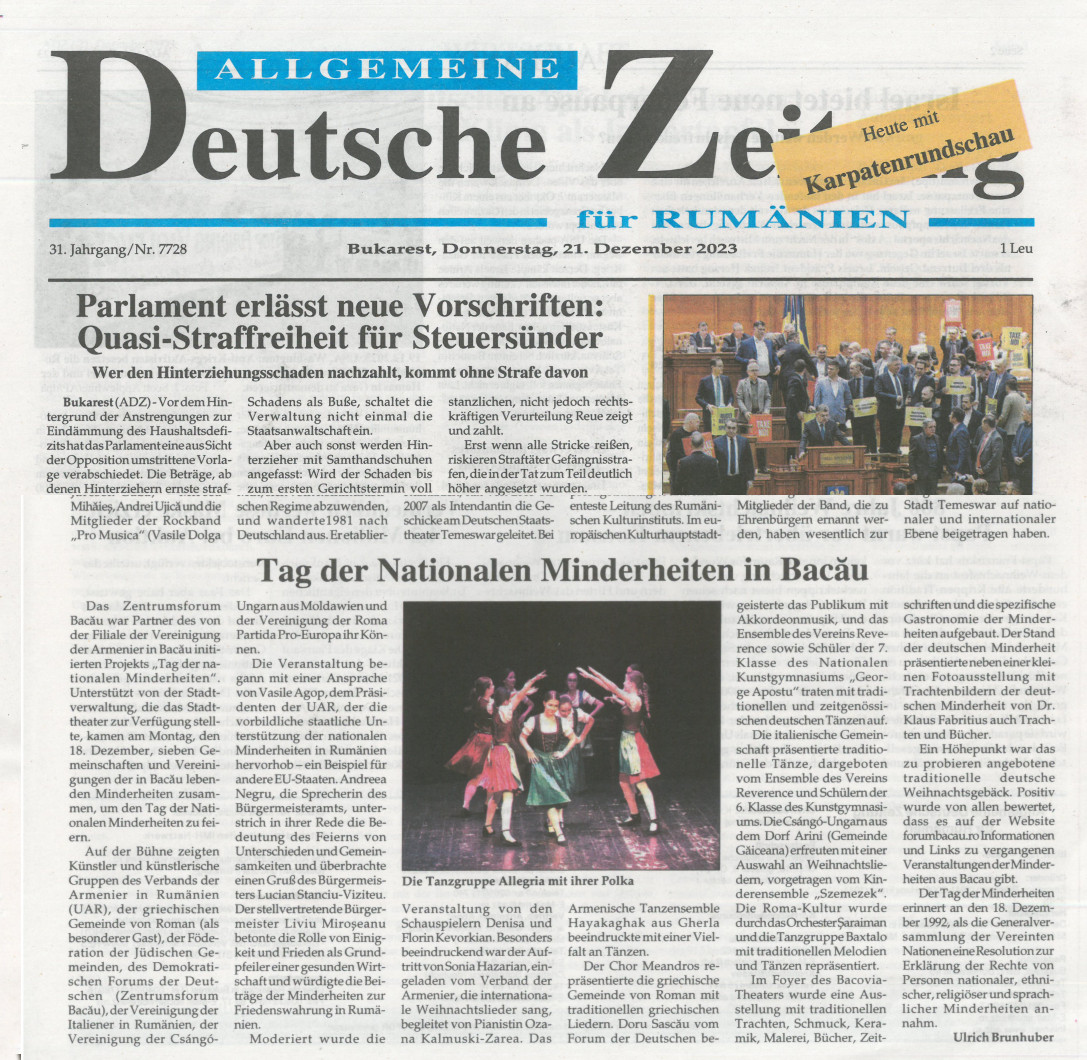 2023 12 Tag Der Nationalen Minderheiten ADZ