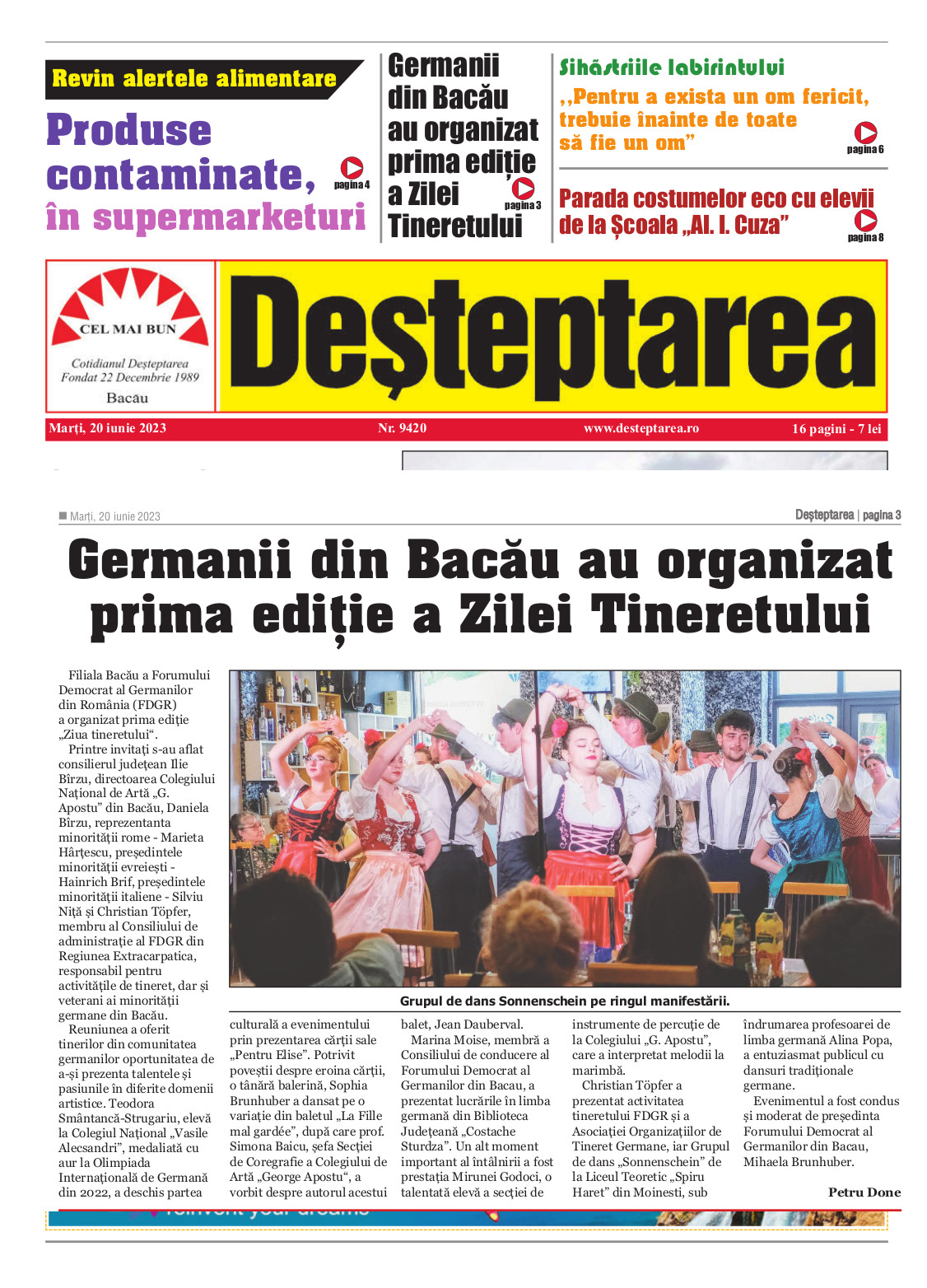 Desteptarea 20 06 2023 Web